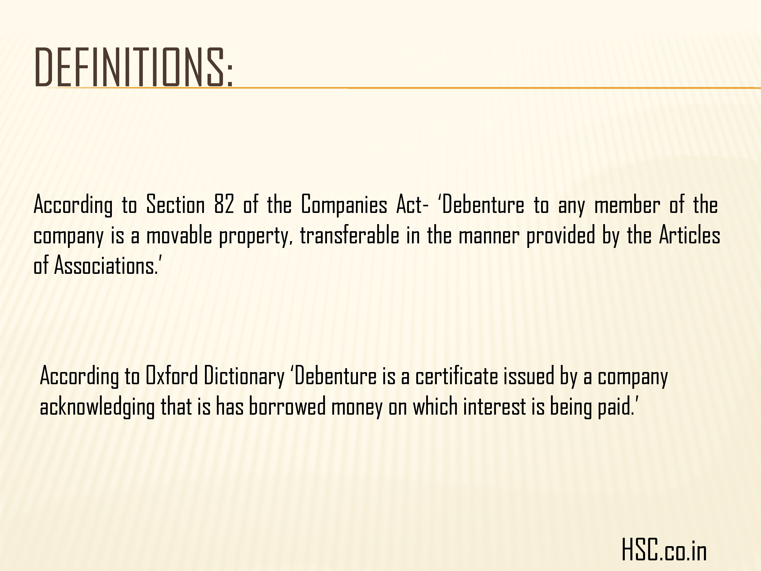 definition of debenture 