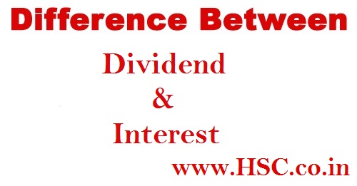 difference between dividend and interest 